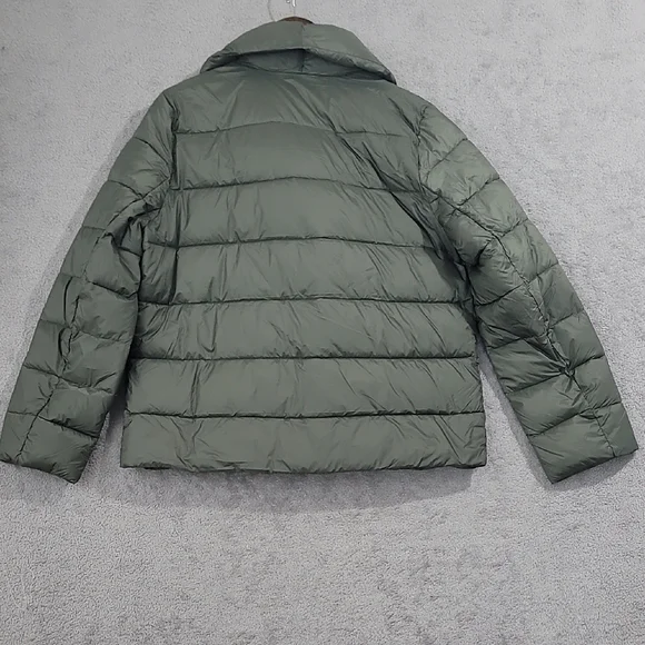 NEW Tahari Women's Green Puffer Jacket Full Zip Polyester M - Picture 2 of 8